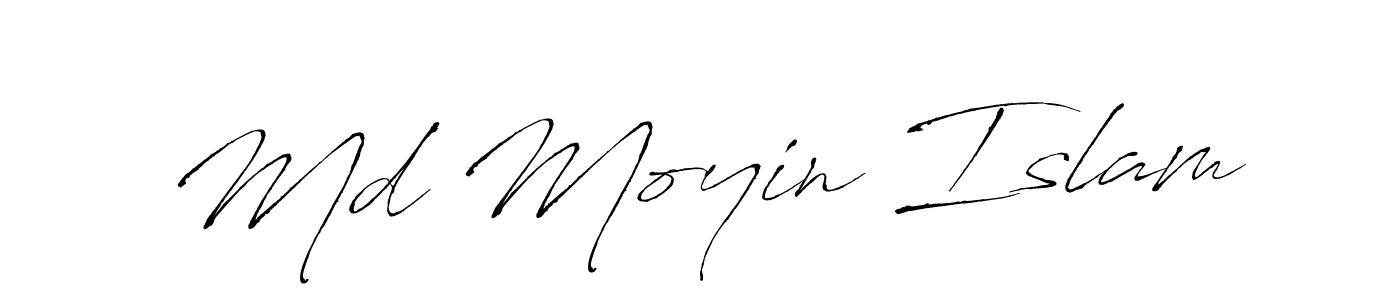 Create a beautiful signature design for name Md Moyin Islam. With this signature (Antro_Vectra) fonts, you can make a handwritten signature for free. Md Moyin Islam signature style 6 images and pictures png