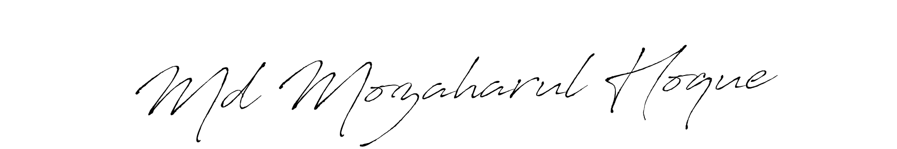Make a beautiful signature design for name Md Mozaharul Hoque. With this signature (Antro_Vectra) style, you can create a handwritten signature for free. Md Mozaharul Hoque signature style 6 images and pictures png