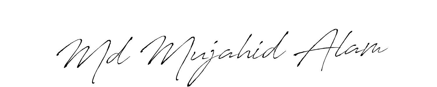 if you are searching for the best signature style for your name Md Mujahid Alam. so please give up your signature search. here we have designed multiple signature styles  using Antro_Vectra. Md Mujahid Alam signature style 6 images and pictures png