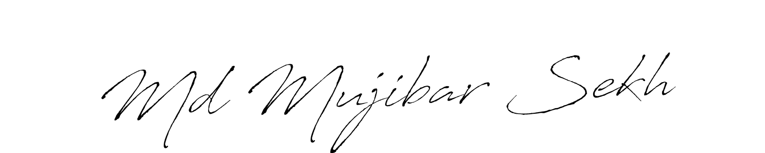 Antro_Vectra is a professional signature style that is perfect for those who want to add a touch of class to their signature. It is also a great choice for those who want to make their signature more unique. Get Md Mujibar Sekh name to fancy signature for free. Md Mujibar Sekh signature style 6 images and pictures png