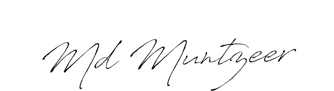 Antro_Vectra is a professional signature style that is perfect for those who want to add a touch of class to their signature. It is also a great choice for those who want to make their signature more unique. Get Md Muntzeer name to fancy signature for free. Md Muntzeer signature style 6 images and pictures png