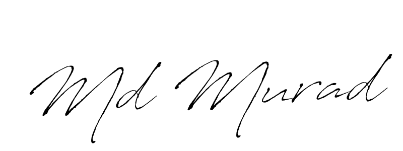 Design your own signature with our free online signature maker. With this signature software, you can create a handwritten (Antro_Vectra) signature for name Md Murad. Md Murad signature style 6 images and pictures png