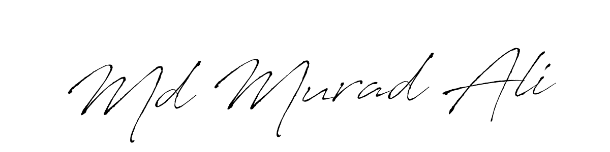 Also we have Md Murad Ali name is the best signature style. Create professional handwritten signature collection using Antro_Vectra autograph style. Md Murad Ali signature style 6 images and pictures png