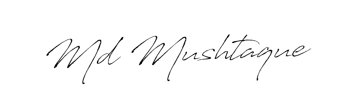 How to make Md Mushtaque signature? Antro_Vectra is a professional autograph style. Create handwritten signature for Md Mushtaque name. Md Mushtaque signature style 6 images and pictures png