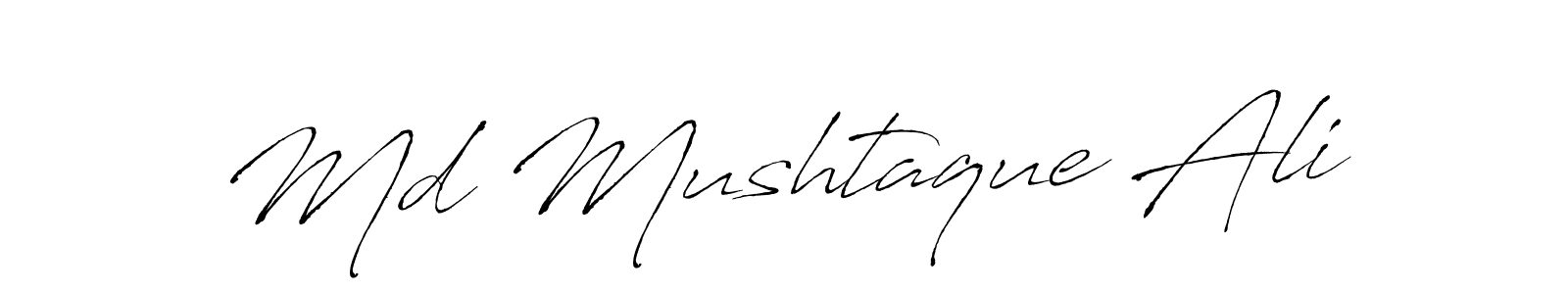 Make a beautiful signature design for name Md Mushtaque Ali. With this signature (Antro_Vectra) style, you can create a handwritten signature for free. Md Mushtaque Ali signature style 6 images and pictures png