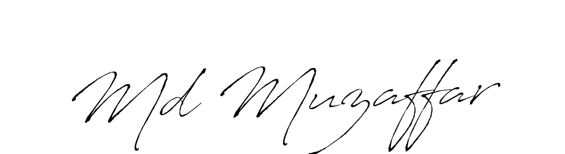 How to make Md Muzaffar signature? Antro_Vectra is a professional autograph style. Create handwritten signature for Md Muzaffar name. Md Muzaffar signature style 6 images and pictures png