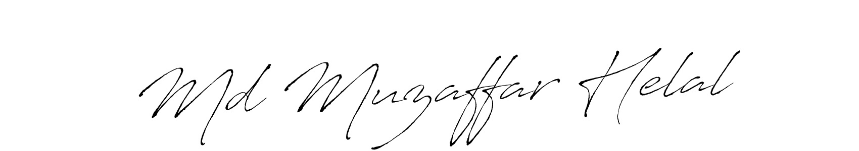 Make a beautiful signature design for name Md Muzaffar Helal. With this signature (Antro_Vectra) style, you can create a handwritten signature for free. Md Muzaffar Helal signature style 6 images and pictures png