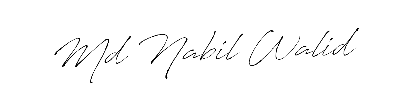 You should practise on your own different ways (Antro_Vectra) to write your name (Md Nabil Walid) in signature. don't let someone else do it for you. Md Nabil Walid signature style 6 images and pictures png