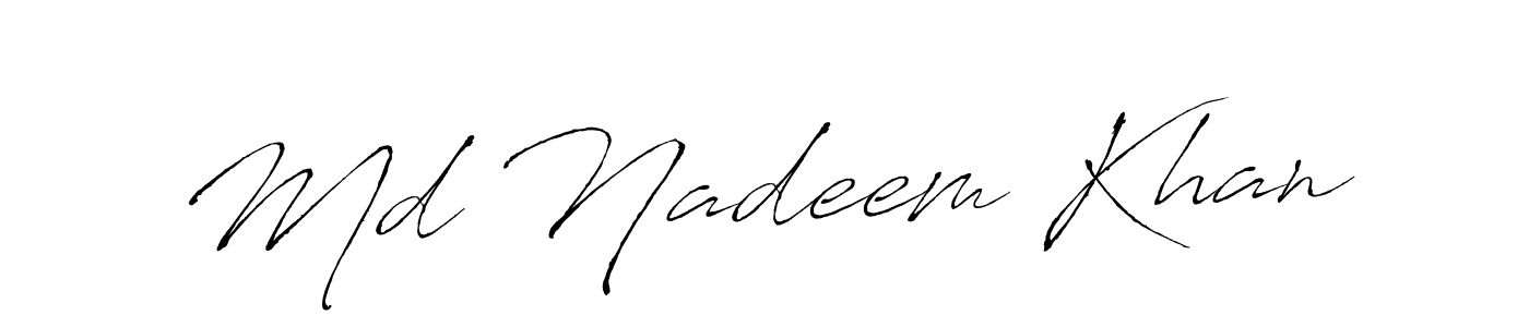 Make a beautiful signature design for name Md Nadeem Khan. Use this online signature maker to create a handwritten signature for free. Md Nadeem Khan signature style 6 images and pictures png