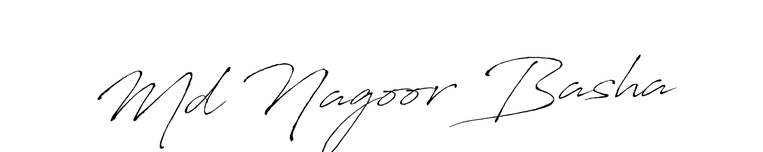 Use a signature maker to create a handwritten signature online. With this signature software, you can design (Antro_Vectra) your own signature for name Md Nagoor Basha. Md Nagoor Basha signature style 6 images and pictures png