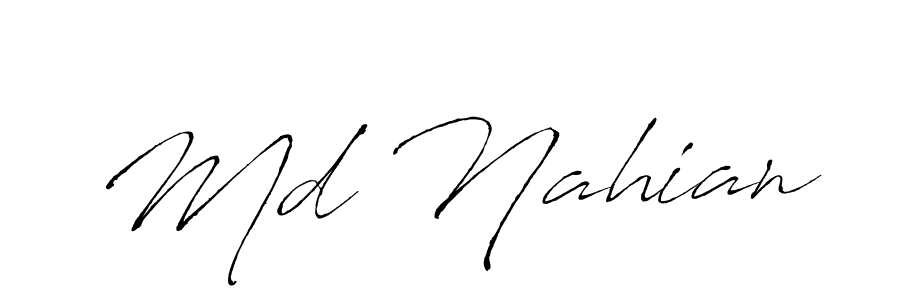 if you are searching for the best signature style for your name Md Nahian. so please give up your signature search. here we have designed multiple signature styles  using Antro_Vectra. Md Nahian signature style 6 images and pictures png