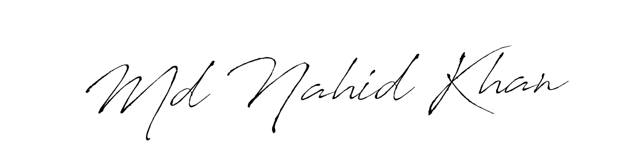 Make a beautiful signature design for name Md Nahid Khan. Use this online signature maker to create a handwritten signature for free. Md Nahid Khan signature style 6 images and pictures png