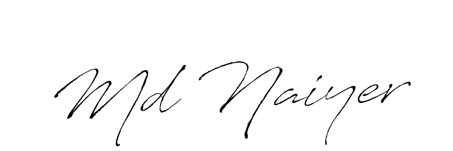Also we have Md Naiyer name is the best signature style. Create professional handwritten signature collection using Antro_Vectra autograph style. Md Naiyer signature style 6 images and pictures png