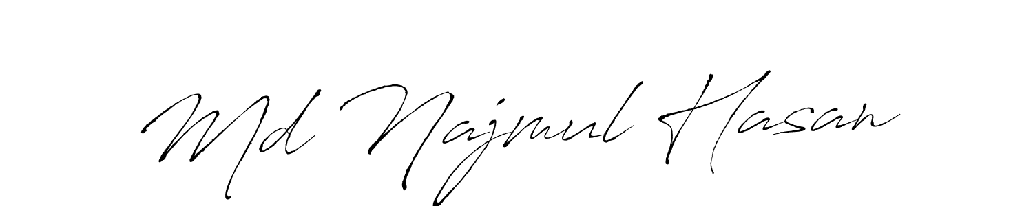 Antro_Vectra is a professional signature style that is perfect for those who want to add a touch of class to their signature. It is also a great choice for those who want to make their signature more unique. Get Md Najmul Hasan name to fancy signature for free. Md Najmul Hasan signature style 6 images and pictures png