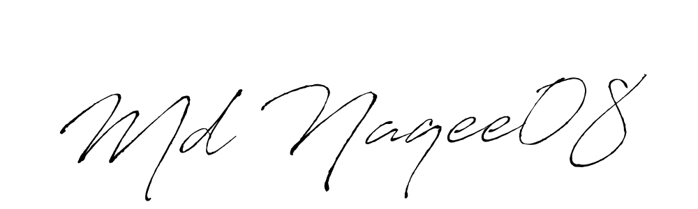 Make a beautiful signature design for name Md Naqee08. With this signature (Antro_Vectra) style, you can create a handwritten signature for free. Md Naqee08 signature style 6 images and pictures png
