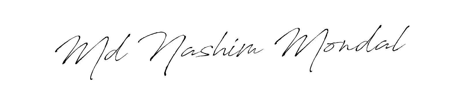 Create a beautiful signature design for name Md Nashim Mondal. With this signature (Antro_Vectra) fonts, you can make a handwritten signature for free. Md Nashim Mondal signature style 6 images and pictures png