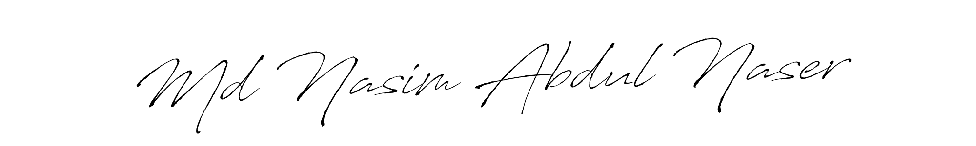 Use a signature maker to create a handwritten signature online. With this signature software, you can design (Antro_Vectra) your own signature for name Md Nasim Abdul Naser. Md Nasim Abdul Naser signature style 6 images and pictures png