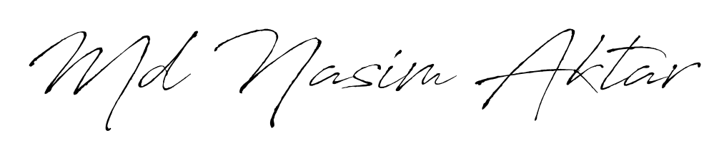 It looks like you need a new signature style for name Md Nasim Aktar. Design unique handwritten (Antro_Vectra) signature with our free signature maker in just a few clicks. Md Nasim Aktar signature style 6 images and pictures png