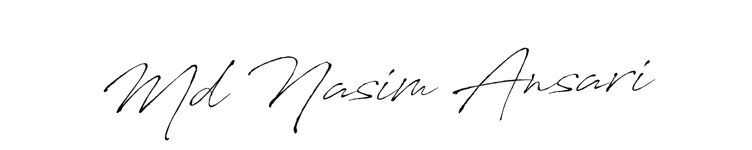 Create a beautiful signature design for name Md Nasim Ansari. With this signature (Antro_Vectra) fonts, you can make a handwritten signature for free. Md Nasim Ansari signature style 6 images and pictures png