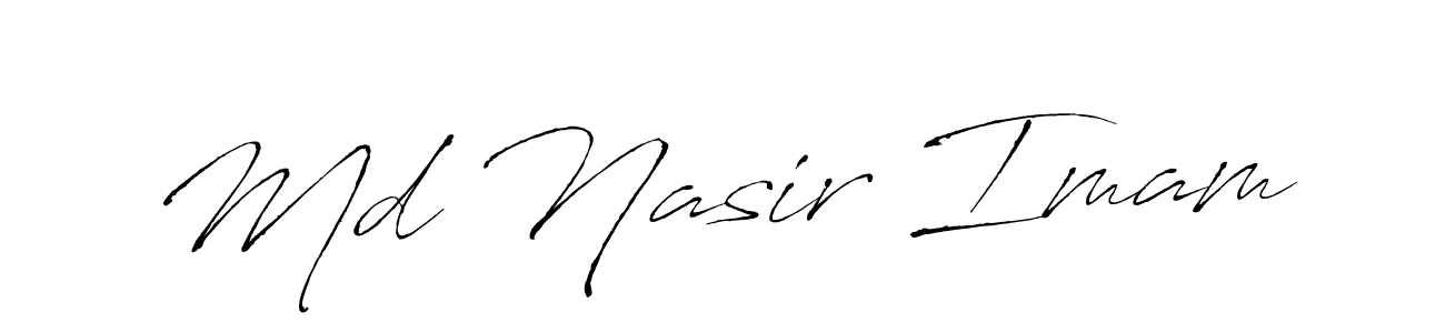 Use a signature maker to create a handwritten signature online. With this signature software, you can design (Antro_Vectra) your own signature for name Md Nasir Imam. Md Nasir Imam signature style 6 images and pictures png