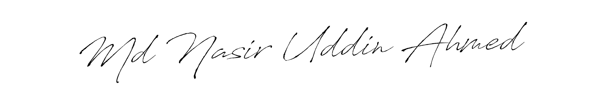 Also we have Md Nasir Uddin Ahmed name is the best signature style. Create professional handwritten signature collection using Antro_Vectra autograph style. Md Nasir Uddin Ahmed signature style 6 images and pictures png