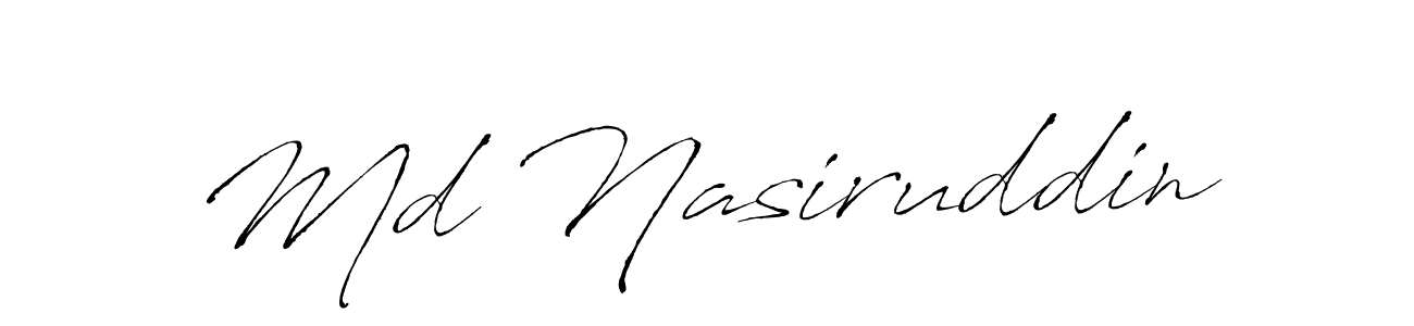 Design your own signature with our free online signature maker. With this signature software, you can create a handwritten (Antro_Vectra) signature for name Md Nasiruddin. Md Nasiruddin signature style 6 images and pictures png