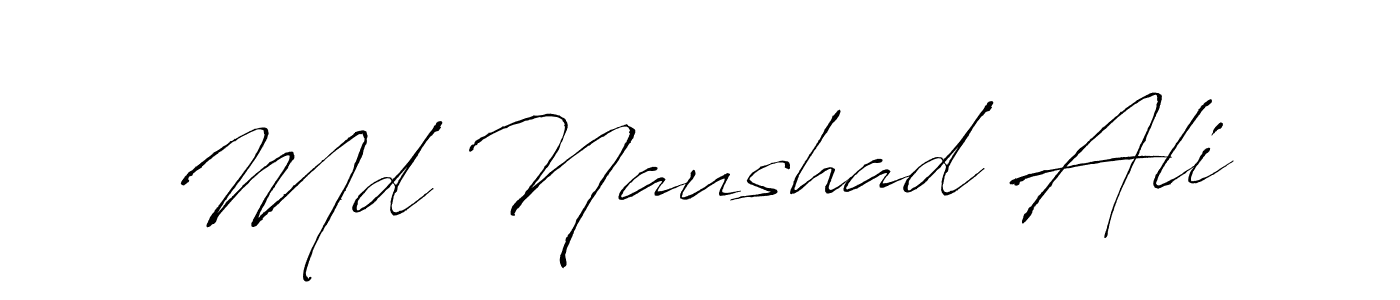 if you are searching for the best signature style for your name Md Naushad Ali. so please give up your signature search. here we have designed multiple signature styles  using Antro_Vectra. Md Naushad Ali signature style 6 images and pictures png