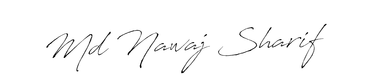 Use a signature maker to create a handwritten signature online. With this signature software, you can design (Antro_Vectra) your own signature for name Md Nawaj Sharif. Md Nawaj Sharif signature style 6 images and pictures png