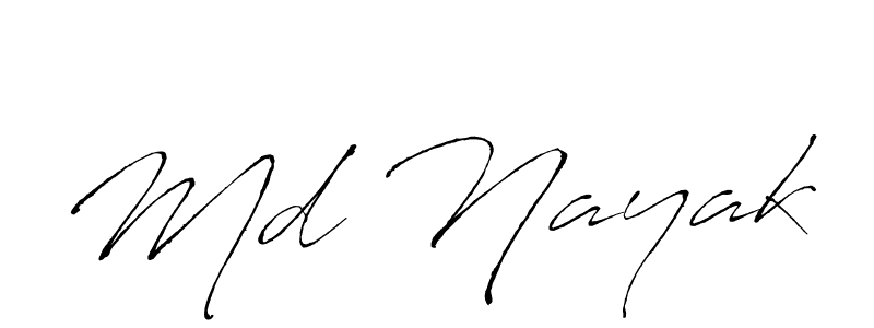 Use a signature maker to create a handwritten signature online. With this signature software, you can design (Antro_Vectra) your own signature for name Md Nayak. Md Nayak signature style 6 images and pictures png