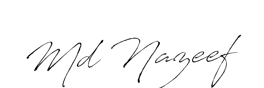 Also we have Md Nazeef name is the best signature style. Create professional handwritten signature collection using Antro_Vectra autograph style. Md Nazeef signature style 6 images and pictures png