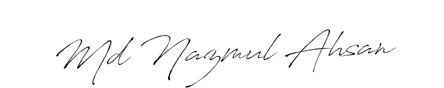 if you are searching for the best signature style for your name Md Nazmul Ahsan. so please give up your signature search. here we have designed multiple signature styles  using Antro_Vectra. Md Nazmul Ahsan signature style 6 images and pictures png
