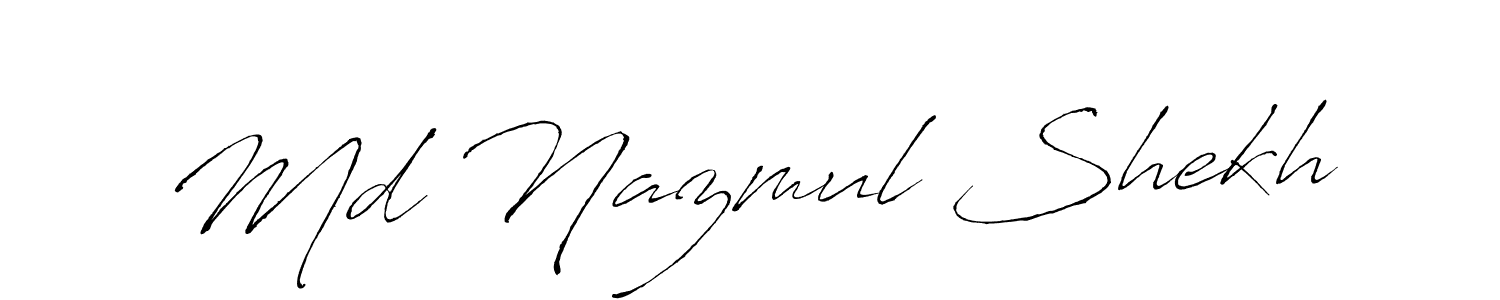 Here are the top 10 professional signature styles for the name Md Nazmul Shekh. These are the best autograph styles you can use for your name. Md Nazmul Shekh signature style 6 images and pictures png