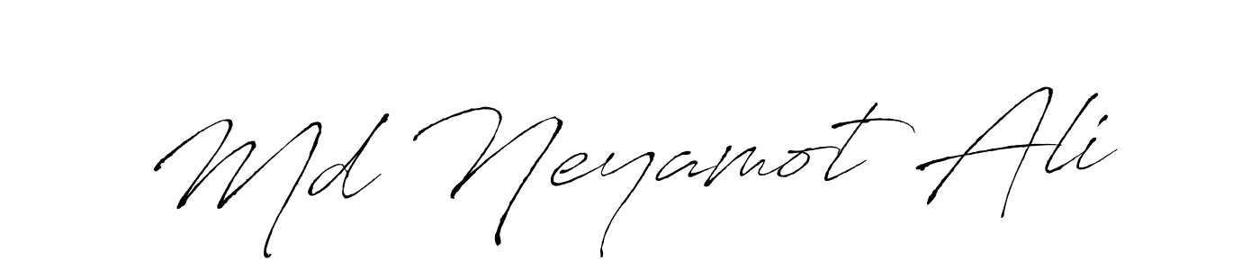 How to make Md Neyamot Ali signature? Antro_Vectra is a professional autograph style. Create handwritten signature for Md Neyamot Ali name. Md Neyamot Ali signature style 6 images and pictures png