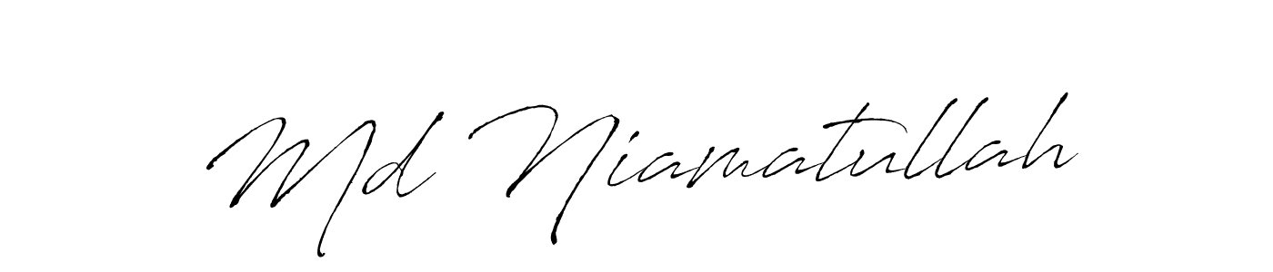 Create a beautiful signature design for name Md Niamatullah. With this signature (Antro_Vectra) fonts, you can make a handwritten signature for free. Md Niamatullah signature style 6 images and pictures png