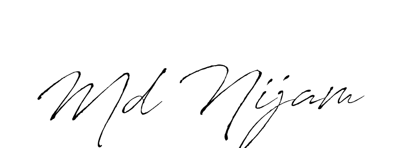 Make a beautiful signature design for name Md Nijam. Use this online signature maker to create a handwritten signature for free. Md Nijam signature style 6 images and pictures png