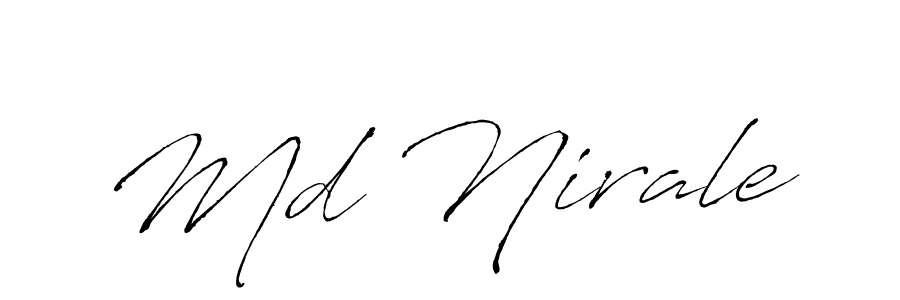 You should practise on your own different ways (Antro_Vectra) to write your name (Md Nirale) in signature. don't let someone else do it for you. Md Nirale signature style 6 images and pictures png