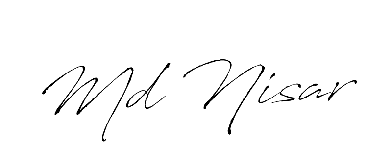 Antro_Vectra is a professional signature style that is perfect for those who want to add a touch of class to their signature. It is also a great choice for those who want to make their signature more unique. Get Md Nisar name to fancy signature for free. Md Nisar signature style 6 images and pictures png