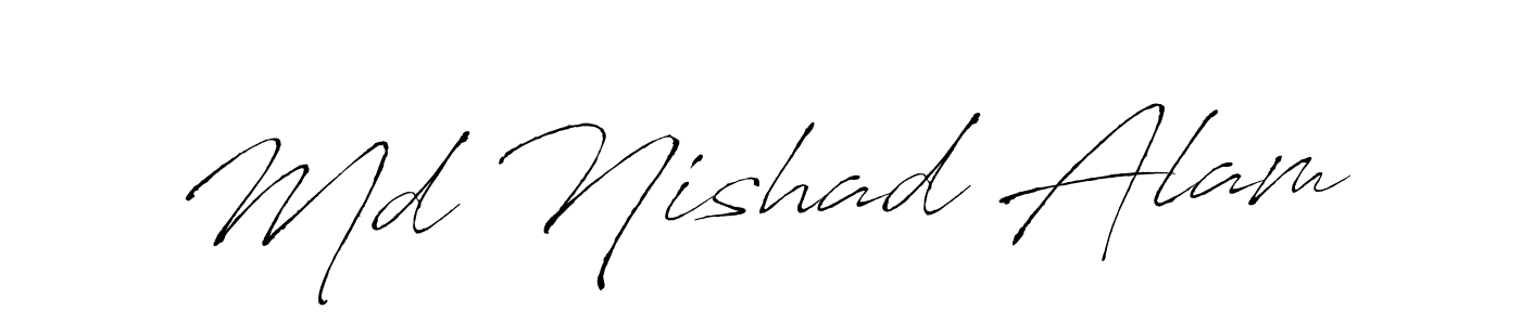 Similarly Antro_Vectra is the best handwritten signature design. Signature creator online .You can use it as an online autograph creator for name Md Nishad Alam. Md Nishad Alam signature style 6 images and pictures png