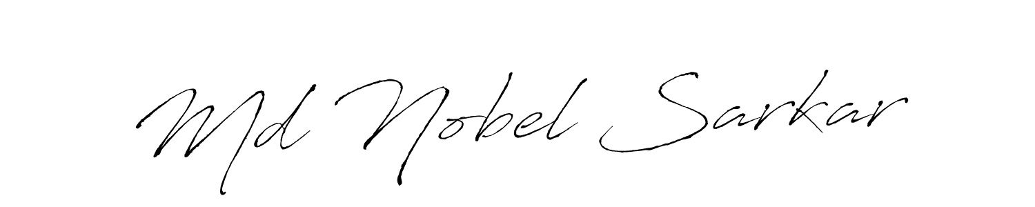 Design your own signature with our free online signature maker. With this signature software, you can create a handwritten (Antro_Vectra) signature for name Md Nobel Sarkar. Md Nobel Sarkar signature style 6 images and pictures png