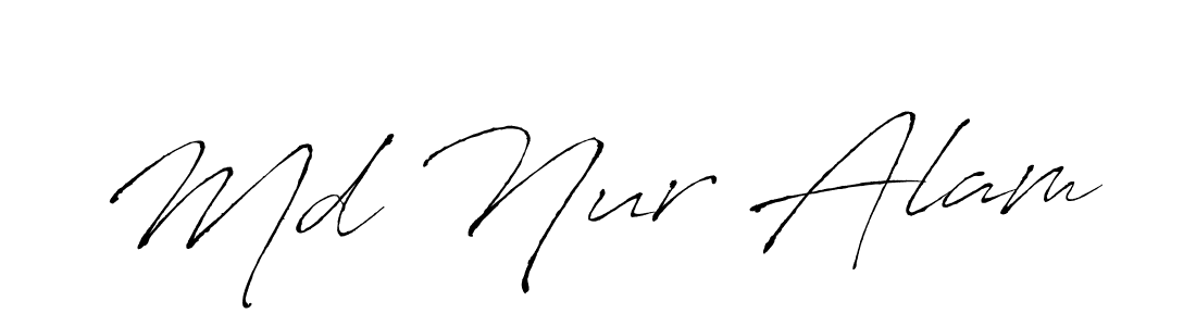 Design your own signature with our free online signature maker. With this signature software, you can create a handwritten (Antro_Vectra) signature for name Md Nur Alam. Md Nur Alam signature style 6 images and pictures png