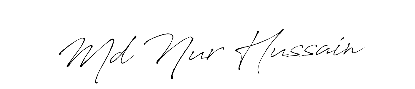 You should practise on your own different ways (Antro_Vectra) to write your name (Md Nur Hussain) in signature. don't let someone else do it for you. Md Nur Hussain signature style 6 images and pictures png