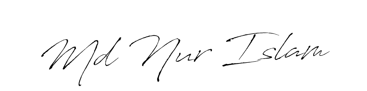 Md Nur Islam stylish signature style. Best Handwritten Sign (Antro_Vectra) for my name. Handwritten Signature Collection Ideas for my name Md Nur Islam. Md Nur Islam signature style 6 images and pictures png