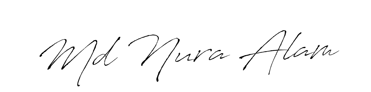 The best way (Antro_Vectra) to make a short signature is to pick only two or three words in your name. The name Md Nura Alam include a total of six letters. For converting this name. Md Nura Alam signature style 6 images and pictures png