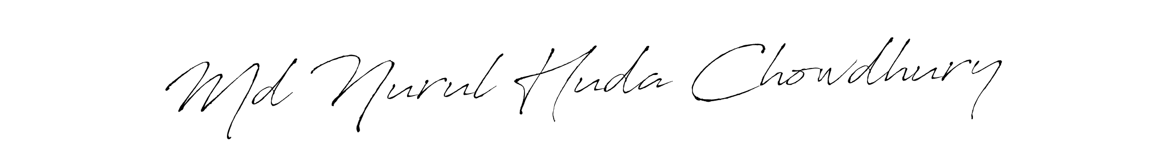 Make a beautiful signature design for name Md Nurul Huda Chowdhury. With this signature (Antro_Vectra) style, you can create a handwritten signature for free. Md Nurul Huda Chowdhury signature style 6 images and pictures png