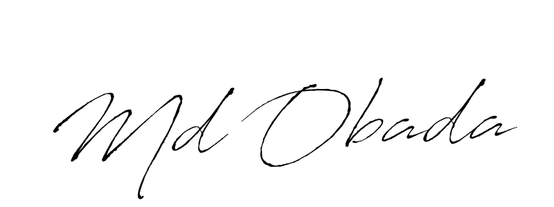 How to make Md Obada signature? Antro_Vectra is a professional autograph style. Create handwritten signature for Md Obada name. Md Obada signature style 6 images and pictures png