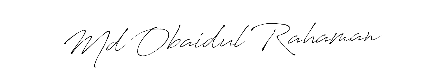 How to make Md Obaidul Rahaman name signature. Use Antro_Vectra style for creating short signs online. This is the latest handwritten sign. Md Obaidul Rahaman signature style 6 images and pictures png