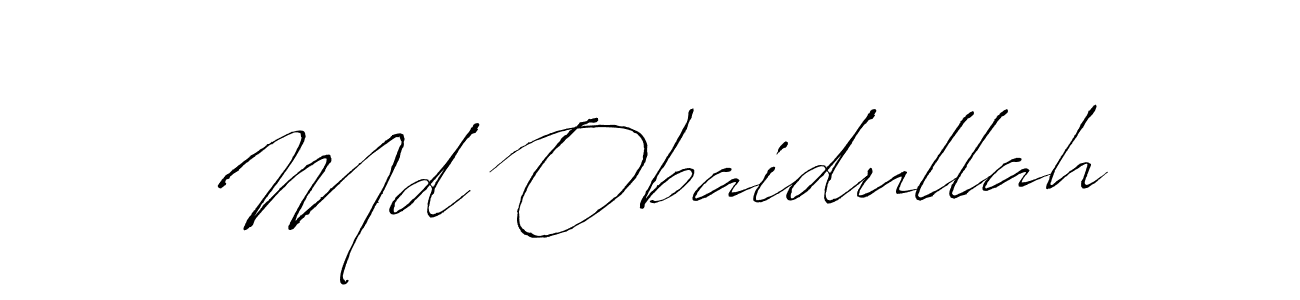 Make a beautiful signature design for name Md Obaidullah. With this signature (Antro_Vectra) style, you can create a handwritten signature for free. Md Obaidullah signature style 6 images and pictures png