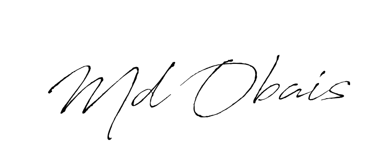 Make a beautiful signature design for name Md Obais. With this signature (Antro_Vectra) style, you can create a handwritten signature for free. Md Obais signature style 6 images and pictures png