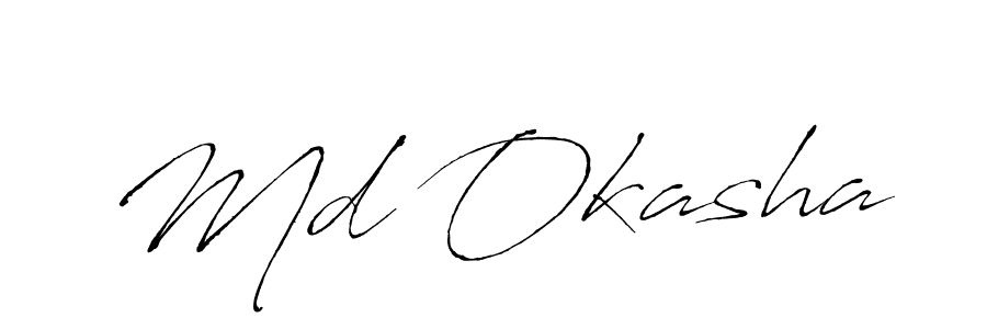 It looks lik you need a new signature style for name Md Okasha. Design unique handwritten (Antro_Vectra) signature with our free signature maker in just a few clicks. Md Okasha signature style 6 images and pictures png