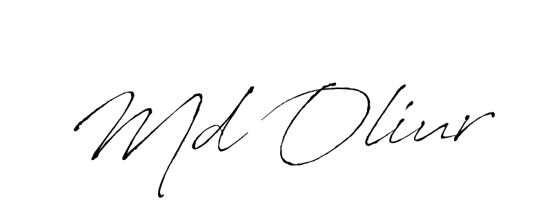 Also we have Md Oliur name is the best signature style. Create professional handwritten signature collection using Antro_Vectra autograph style. Md Oliur signature style 6 images and pictures png